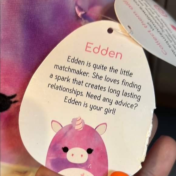 Squishmallows Pink Edden Unicorn Plush - Picture 3 of 5